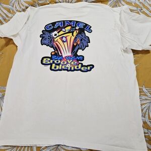 Camel Vintage 1999s White Short Sleeve T-shurt Promo